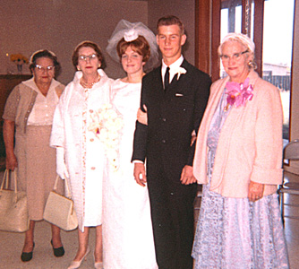 Netha's grandmothers, Netha and Jerry, and Jerry's grandmother